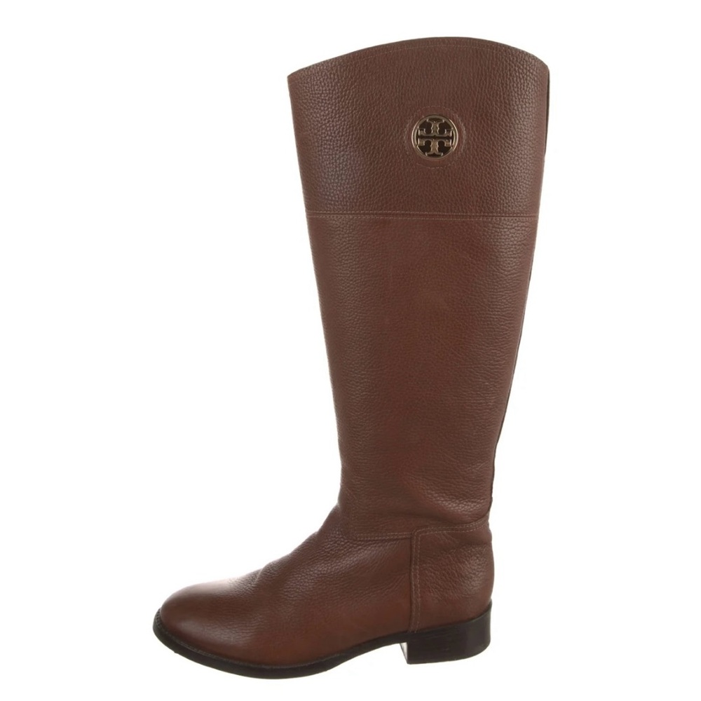 Tory Burch Brown Leather Knee-High Boots